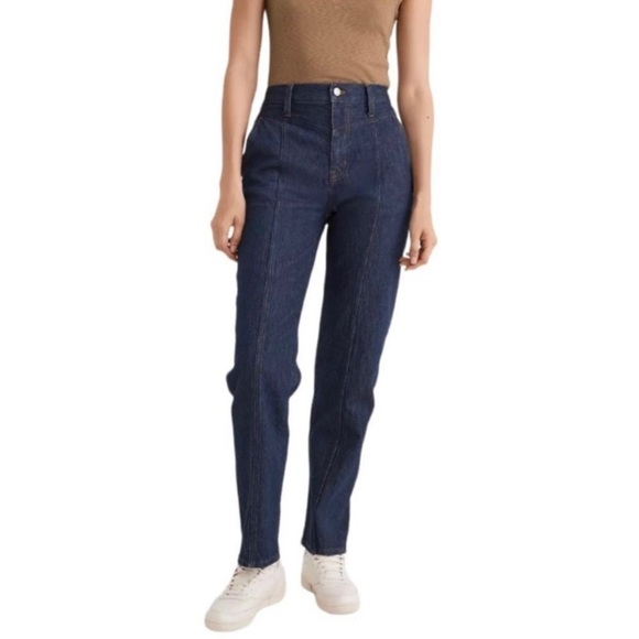 Madewell Denim - Madewell The Perfect Vintage Straight Jean Seamed Version Greenhaven Size 23 NWT